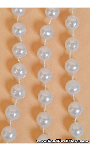 10MM X 15YDS PEARL GARLAND WHITE