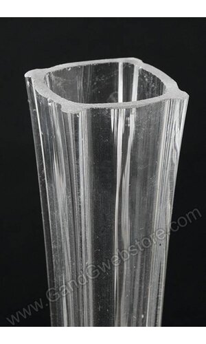28" EIFFEL TOWER GLASS VASE CLEAR