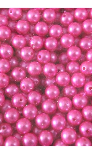12MM ABS PEARL BEADS HOT PINK PKG(500g)