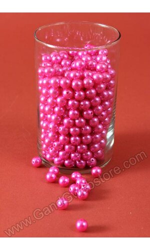 12MM ABS PEARL BEADS HOT PINK PKG(500g)