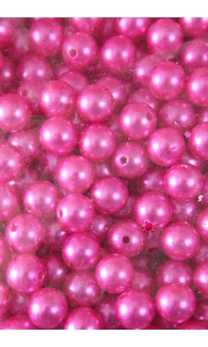 14MM ABS PEARL BEADS HOT PINK PKG(500g)