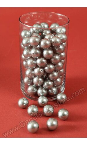 20MM ABS PEARL BEADS SILVER PKG(500g)