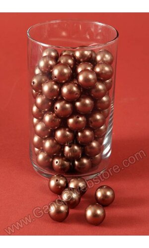 18MM ABS PEARL BEADS BROWN PKG(500g)
