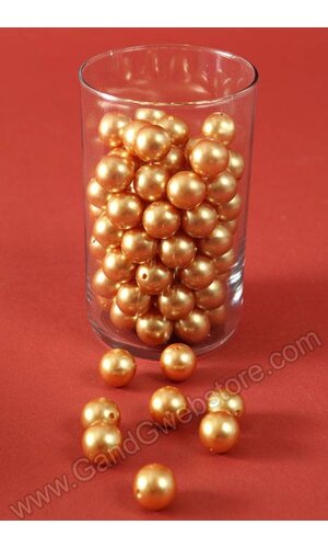 20MM ABS PEARL BEADS GOLD PKG(500g)