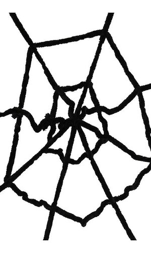 7 FT WINDOW GIANT SPIDER WEB BLACK