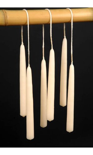 5" JOINED WICK CANDLE PKG/12 IVORY