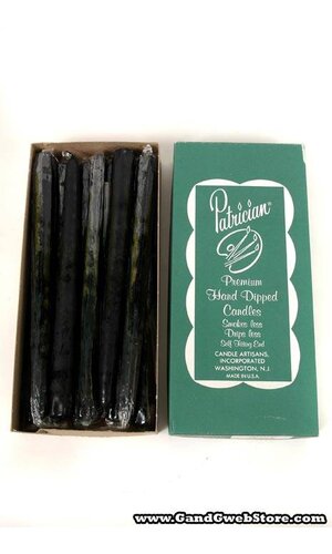 10" PATRICIAN TAPER BLACK BOX/12
