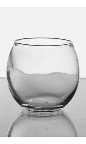 1.875" X 2.5" ROLY POLY VOTIVE CLEAR