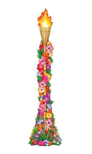 JOINTED FLORAL TIKI TORCH