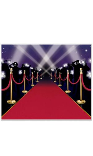 5FT X 6FT RED CARPET INSTA-MURAL WALL DECORATION