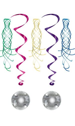 DISCO BALL SHIMMERS AND WHIRLS PKG/5