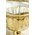 5" X 6" GLASS CARRAWAY STAND GOLD