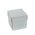 2" CUBE PAPER GIFT BOX W/LID SILVER PKG/24