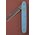 4" SWISS FLORAL STRAIGHT KNIFE LIGHT BLUE HANDLE