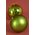 100MM SHINY/MATT PLASTIC BALL APPLE GREEN PKG/6