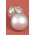 80MM SHINY & MATTE PLASTIC BALL SILVER PKG/6