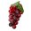 6" ROUND GRAPE CLUSTER W/LEAF RED