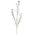 35" GLITTER SEQUIN TIP GRASS SPRAY WHITE/SILVER