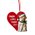 3" RSN HAPPY DOG ORNAMENT RED/GREEN