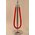 38.5" STANCHION SET POST/ROPE SILVER/RED