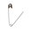 3# SAFETY PINS (PKG-100) SILVER