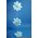 11" X 54" PAPER FLOWER GARLAND BLUE