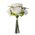 12" PEONY BOUQUET WHITE/PINK
