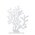 29" CARVED WOODEN TREE WHITE