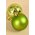 60MM SHINY & MATTE PLASTIC BALL APPLE GREEN PKG/16