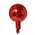 50MM GLOSS GLASS BALL RED PKG/24