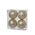 100MM PET BALL W/LASER GLITTER MERCURY CHAMPAGNE BX/4