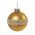 100MM PET BALL W/LASER GLITTER (BX/4) MERCURY GOLD