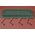 23" X 10" PLASTIC DOUBLE SADDLE TRAY GREEN