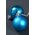 60MM SHINY & MATTE PLASTIC BALL TURQUOISE PKG/12