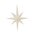 24" (60CM) 8-POINTS STAR SILVER WHITE GLITTER