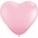 6" HEART LATEX BALLOON PINK PKG/100