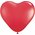 6" HEART LATEX BALLOON RED PKG/100