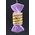 7.5" CANDY HANGING ORNAMENT PURPLE