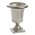7" X 5.5" METAL ABBOT URN SILVER