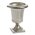 7" X 5.5" METAL ABBOT URN SILVER