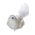 14" VELVET/PEARL FEATHER BIRD W/CLIP (WHITE)