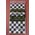 54" X 108" CHECKERED TABLE COVER BLACK/WHITE