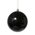 100MM PLASTIC BALL SHINY BLACK PKG/6