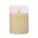 3" X 4" GLASS FLAME LESS PILLAR CANDLE IVORY