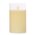3" X 5" GLASS FLAME LESS PILLAR CANDLE IVORY