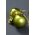 30MM SHINY & MATTE PLASTIC BALL ORNAMENT APPLE GREEN PKG/24