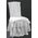 36" EMBOSSED CHAIR COVER WHITE