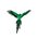22" FEATHER FLYING MACAU GREEN