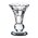 3.5" CRYSTAL SINGLE CANDLE HOLDER CLEAR