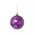 100mm Plastic Mercury Ball Ornament Plum Pkg/4